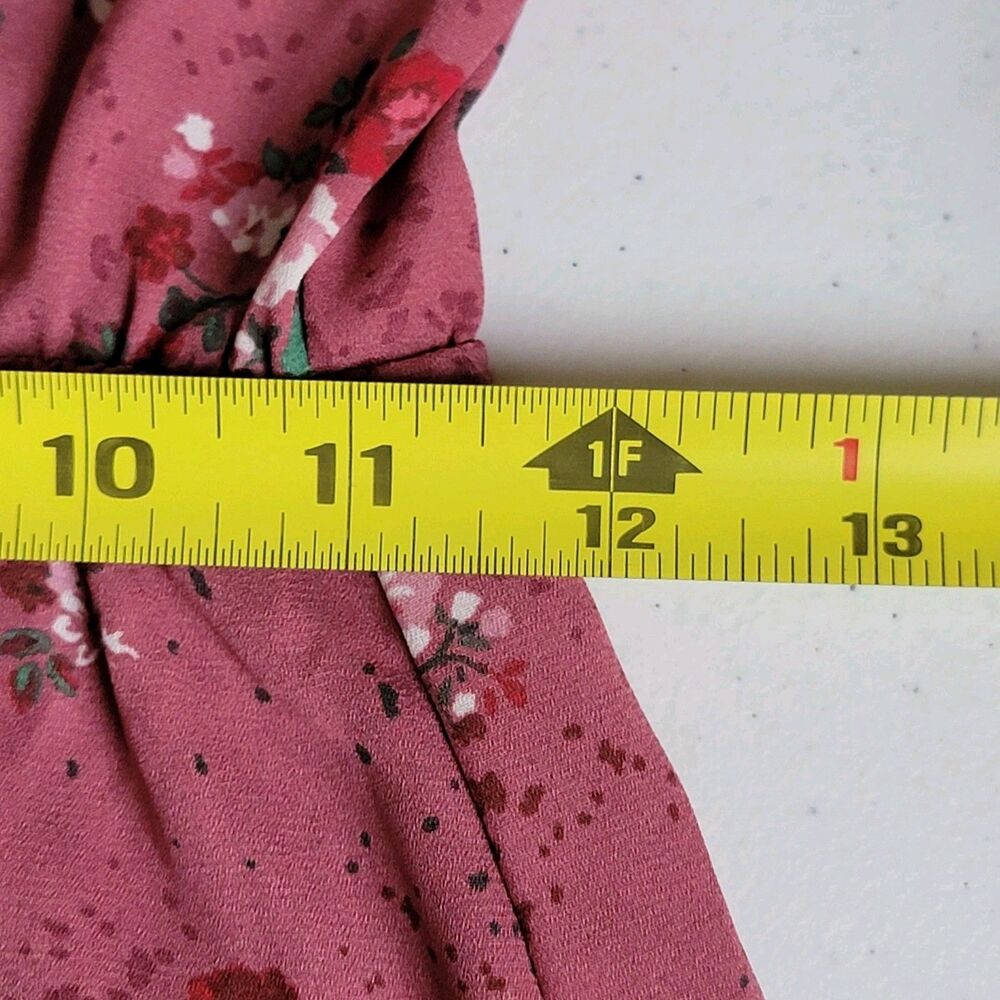 Inspired Hearts Mini Dress Juniors' Small Pink Floral Coquette Cottagecore Fairy - Picture 8 of 9